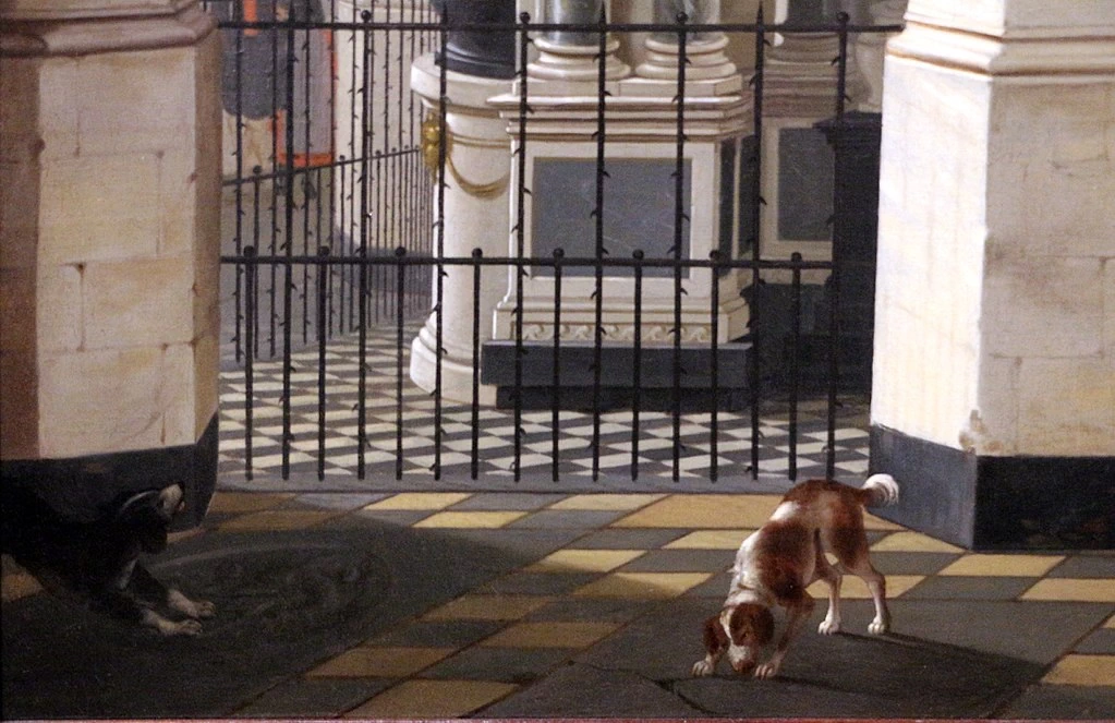 Interno della chiesa di Delft con la tomba di Guglielmo il silenzioso - dettaglio, Speed Art Museum